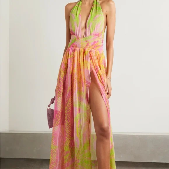Retrofete | Dresses | Retrofete Size Small Tropical Palm Dress